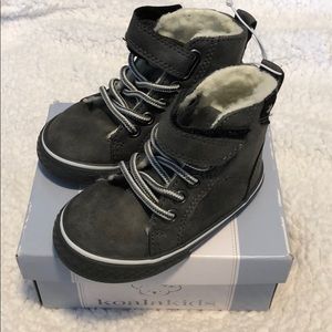 Koala Kids Shoes - Grey suede toddler booties Koala Kids Shoes - Grey suede toddler booties